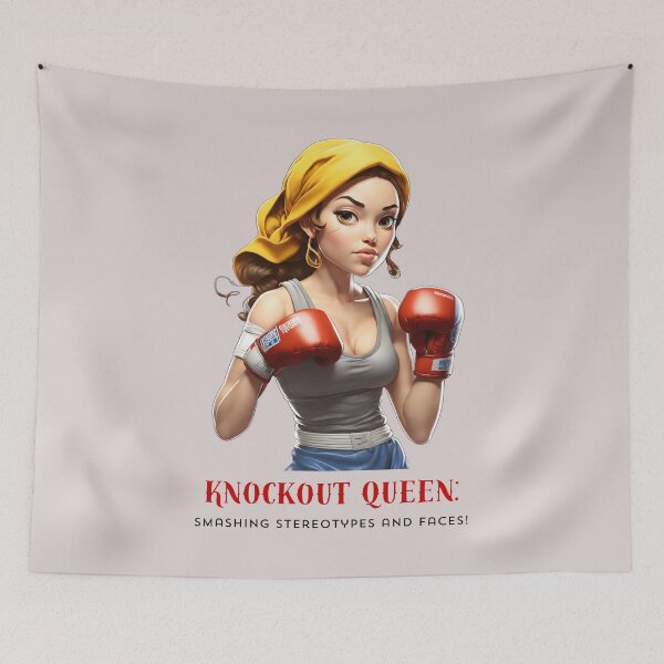 Item preview, Knockout Queen Boxing Girl Fighter designed and sold by ojdart.