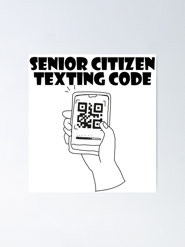 Funny Senior Citizen's Texting Code Fathers Day For Grandpa Shirt