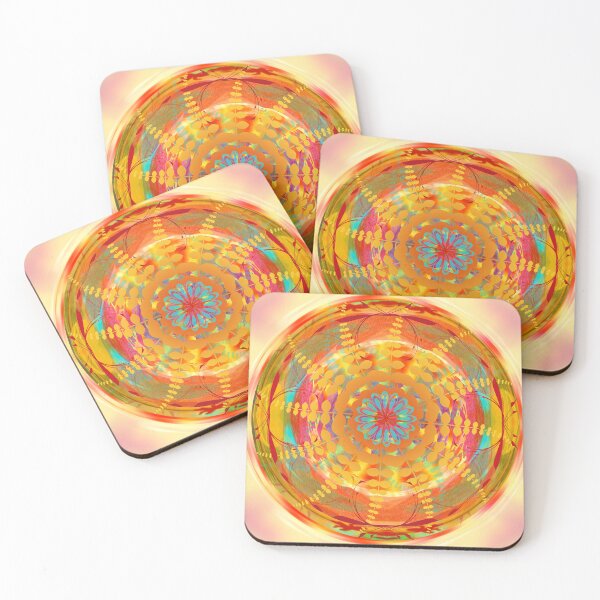 Item preview, Design Mandala Flower Circle Energy Wheel Foliage Orange and Green Colors designed and sold by InfinityDsigns.