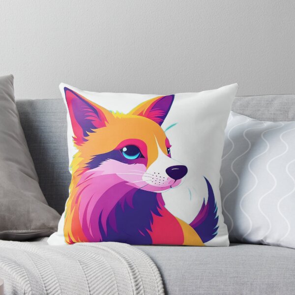 Item preview, Colourful Fox Art designed and sold by TheTrippyPickle.