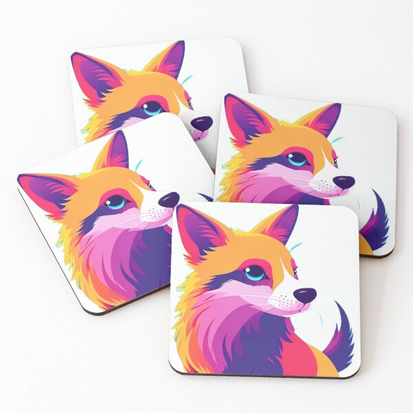 Item preview, Colourful Fox Art designed and sold by TheTrippyPickle.