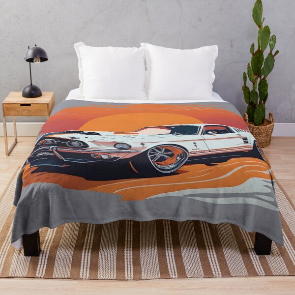Item preview, Sunset Revival: Vintage Iconic American Muscle Car in Retro Splendor designed and sold by Ceemko's Vintage Corner.