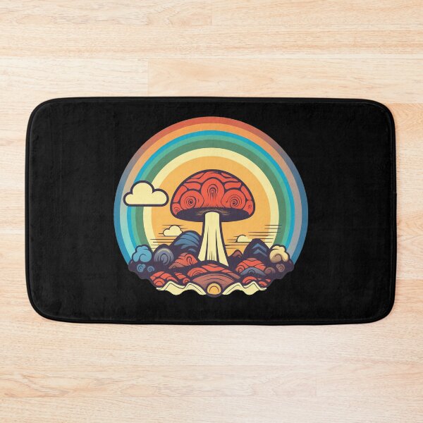 Item preview, Psychedelic Mushroom Retro Shroom Art designed and sold by Trippinink-.