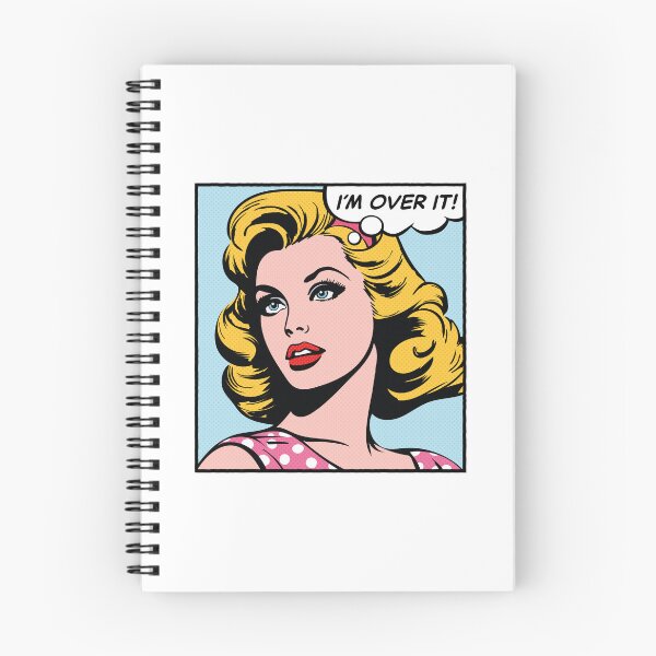 Item preview, I'm over it, pop art girl designed and sold by PaulSDesign.
