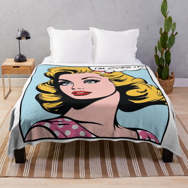 Item preview, I'm over it, pop art girl designed and sold by PaulSDesign.
