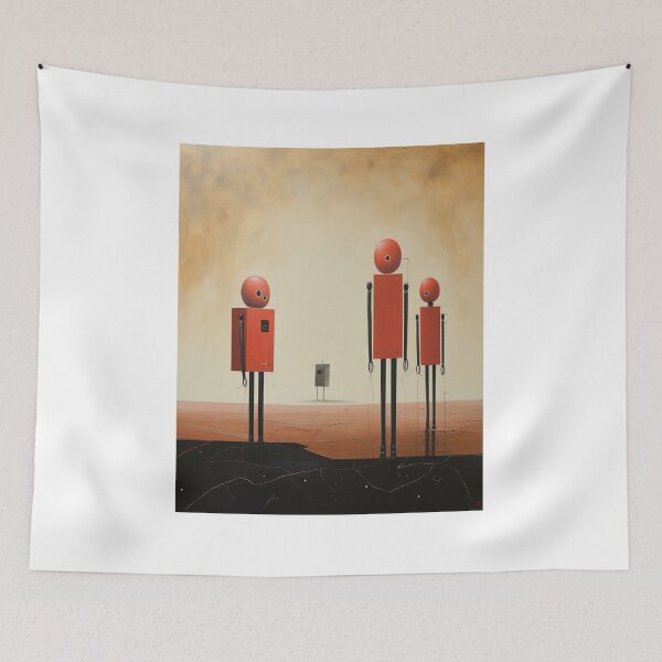 Item preview, The Robots on the Horizon designed and sold by KingAbyss.