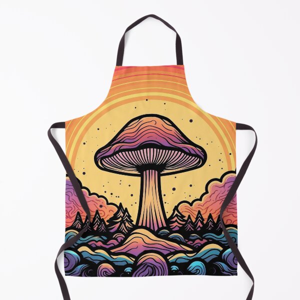 Item preview, Psychedelic Shroom Mushroom Retro Art designed and sold by Trippinink-.