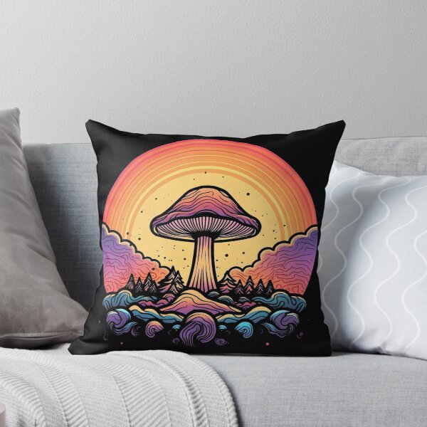 Item preview, Psychedelic Shroom Mushroom Retro Art designed and sold by Trippinink-.