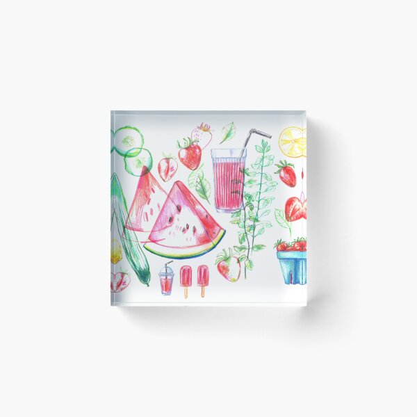 Item preview, Watermelon and strawberry smoothie drink recipe designed and sold by bokasin.