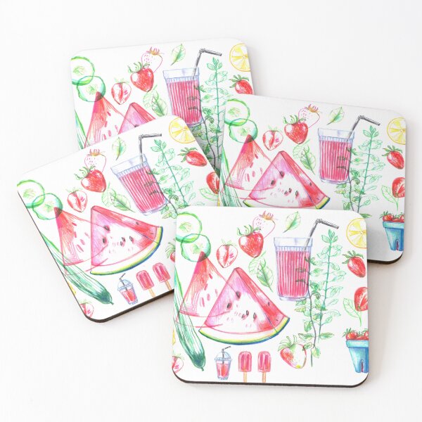 Item preview, Watermelon and strawberry smoothie drink recipe designed and sold by bokasin.