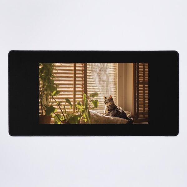 Item preview, Cat in sunny window designed and sold by SameeraDammeyer.