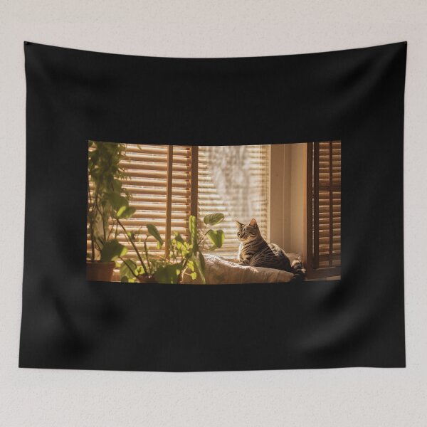 Item preview, Cat in sunny window designed and sold by SameeraDammeyer.