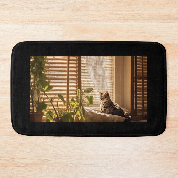 Item preview, Cat in sunny window designed and sold by SameeraDammeyer.