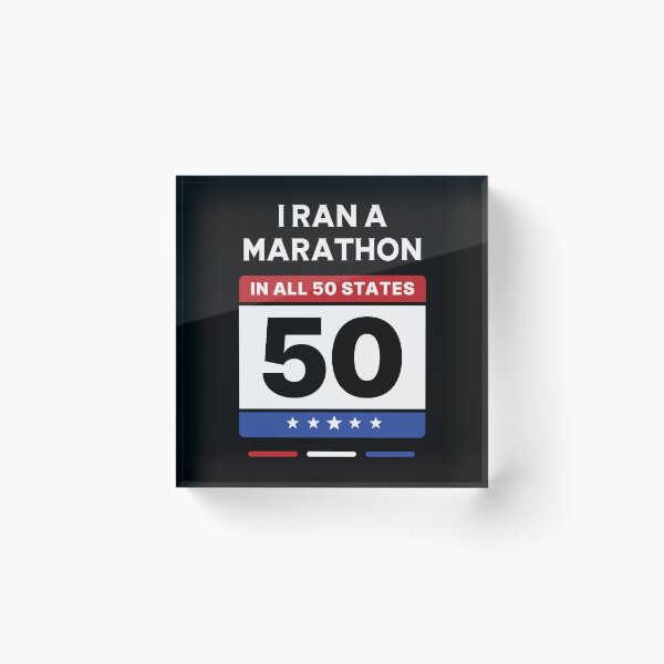 Item preview, I Ran a Marathon in all 50 States 50 State Marathon Challenge designed and sold by Uppercase Tees.