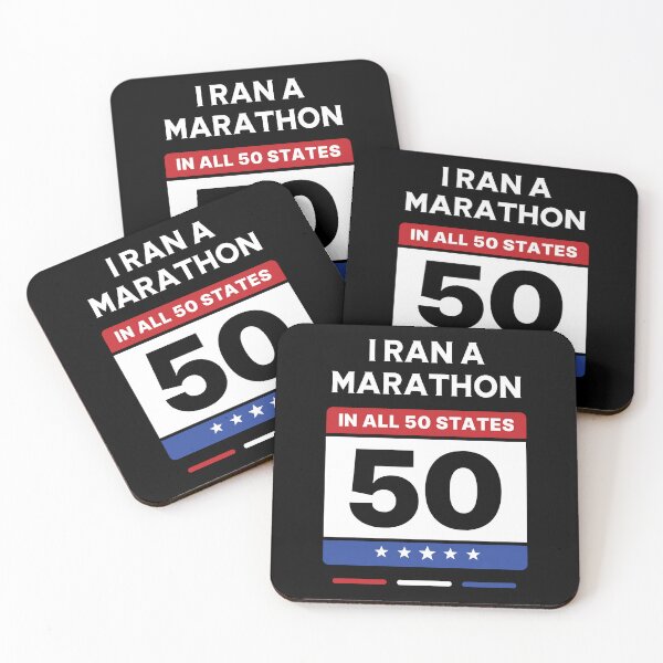 Item preview, I Ran a Marathon in all 50 States 50 State Marathon Challenge designed and sold by Uppercase Tees.