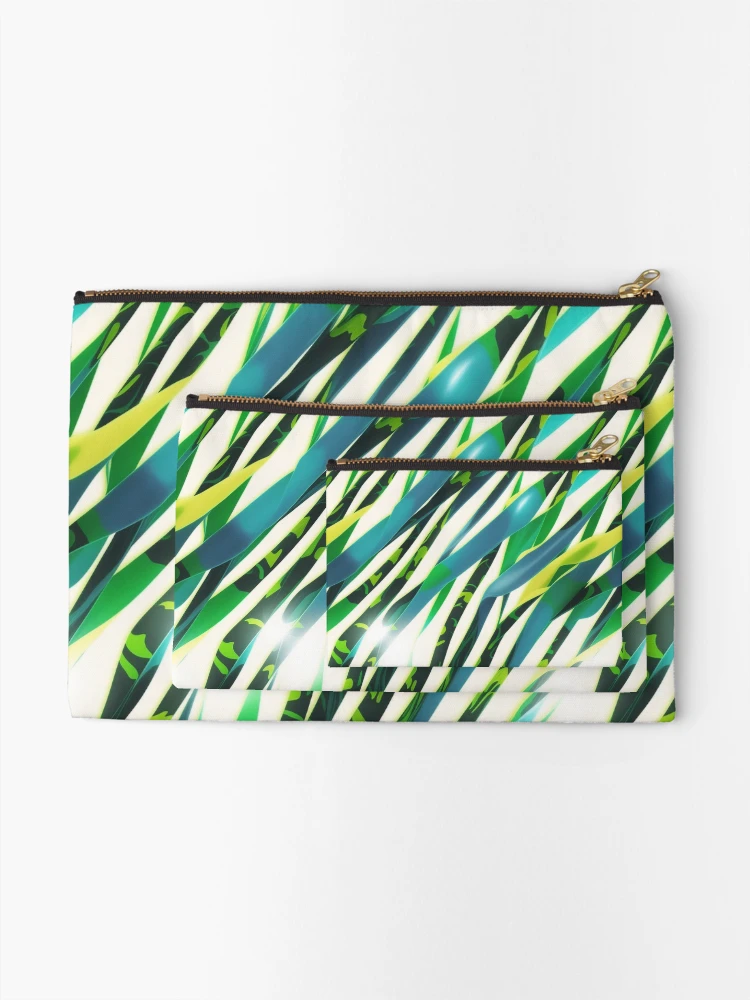 Thumbnail 2 of 4, Zipper Pouch, Jungle Glass pattern designed and sold by Rothnaric.