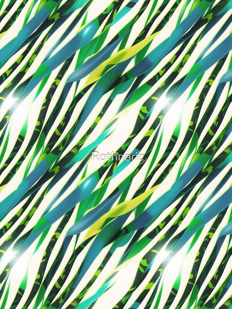 Imagen 5 de 5, Vestido acampanado con la obra Jungle Glass pattern, diseñada y vendida por Rothnaric.