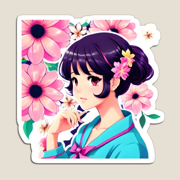Item preview, anime girl flowers designed and sold by COFLIFE.