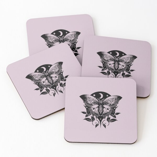 Item preview, Moth, moon, tribal, nocturnal, butterfly designed and sold by nitty-gritty.