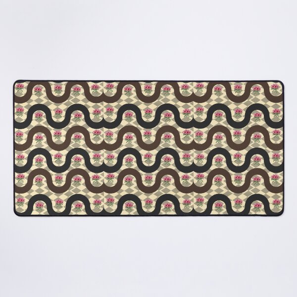 Item preview, Abstract waves and floral pattern v4 designed and sold by ThiagoSDantas.