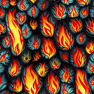 Artwork thumbnail, Tribal fire pattern by Rothnaric