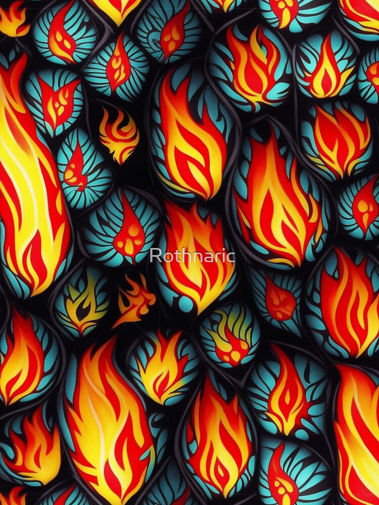 Imagen 4 de 4, Funda de iPhone con la obra Tribal fire pattern, diseñada y vendida por Rothnaric.