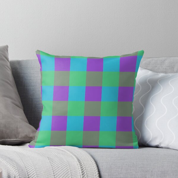 Item preview, Teal, Purple, and Green Gingham Harmony - Plaid Pattern designed and sold by Lubellebubble20.