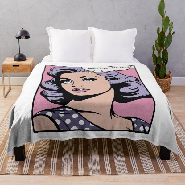 Item preview, Hello Boys, pop art girl designed and sold by PaulSDesign.