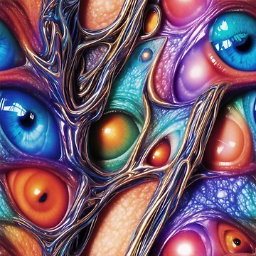 Imagen de la obra Wall of eyes pattern de Rothnaric