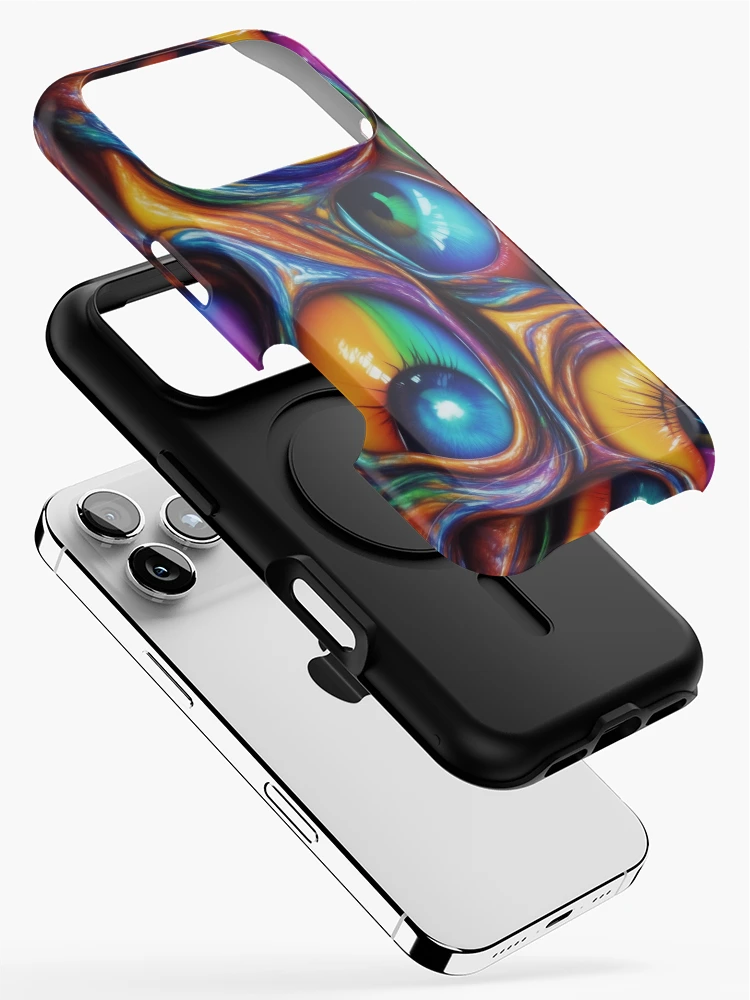 Thumbnail 2 of 4, iPhone Case, Abstract eyes pattern designed and sold by Rothnaric.