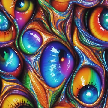Artwork thumbnail, Abstract eyes pattern by Rothnaric