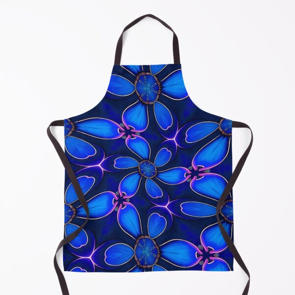 Item preview, Deep Blue Flower Pattern designed and sold by Patternflower.