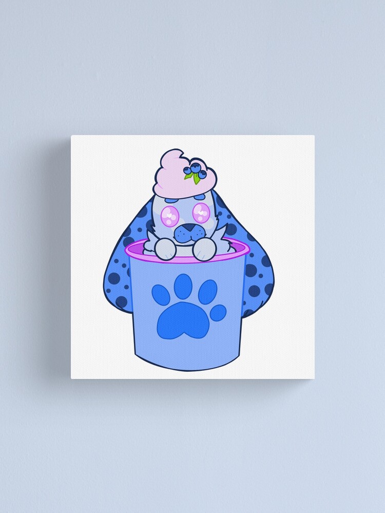 Disover Blueberry Fro-yo Pup Cup | Canvas Print