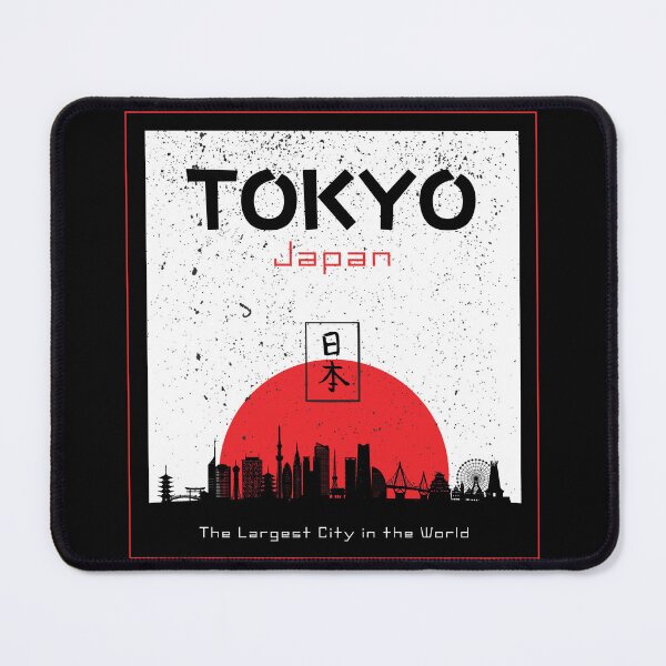 Item preview, "Tokyo Noir: Black White Red Modern Japan Style" designed and sold by PRINT SCAPE.