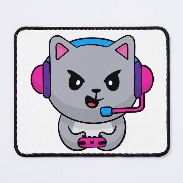 Item preview, gamer cat designed and sold by FloooKii.
