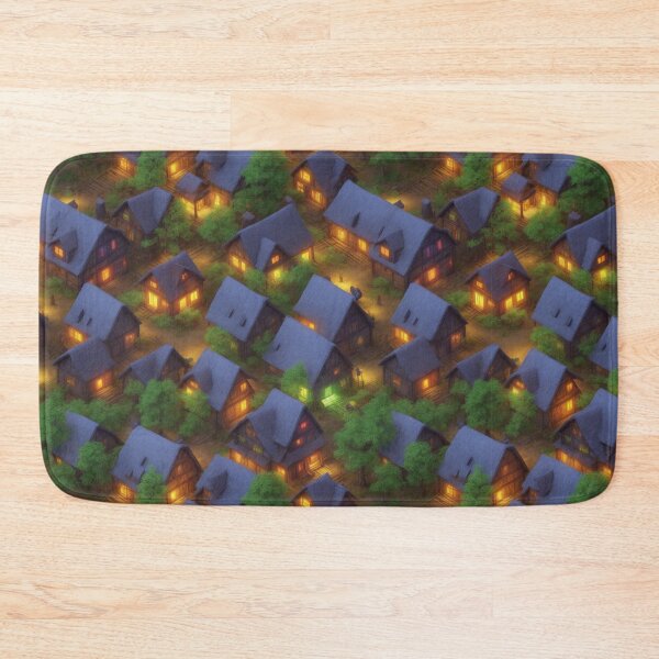 Item preview, Tranquil village pattern designed and sold by Rothnaric.
