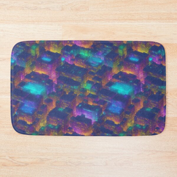 Item preview, Retro city pattern designed and sold by Rothnaric.