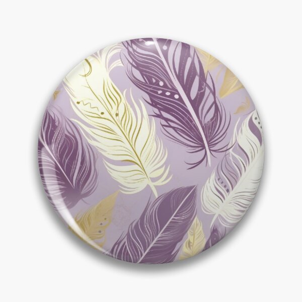 Artikelvorschau, Feathers - Lavender, eggplant, ivory, gold, silver 2 entworfen und verkauft von Highlandkings.