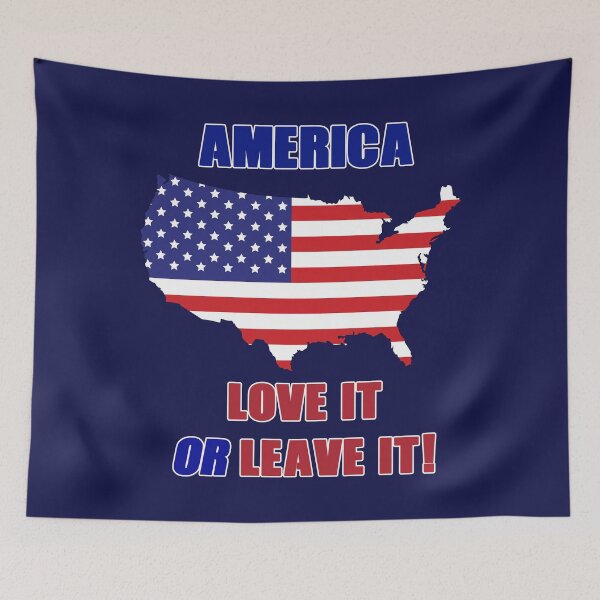 Item preview, PATRIOTIC T-SHIRTS! AMERICA - LOVE IT OR LEAVE IT! T-SHIRT designed and sold by BrandNewTeez.