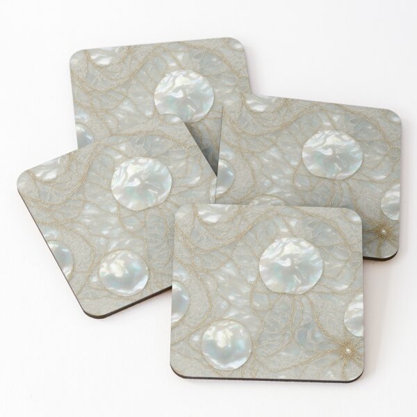 Item preview, Shimmery mother of pearl shapes designed and sold by ArtyBuys.