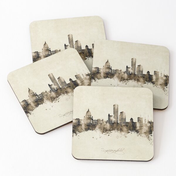 Item preview, Springfield Illinois Skyline designed and sold by ArtPrints.