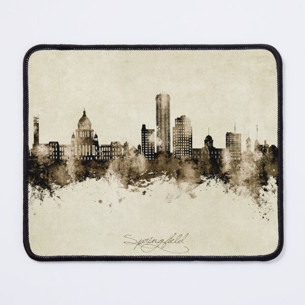 Item preview, Springfield Illinois Skyline designed and sold by ArtPrints.