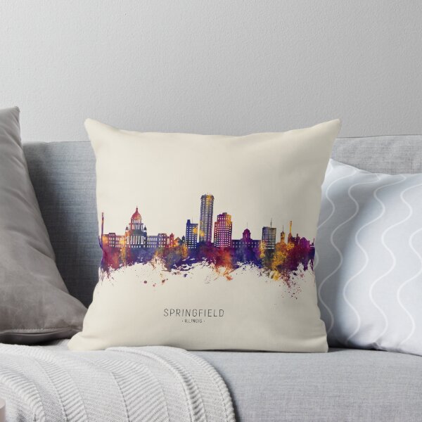 Item preview, Springfield Illinois Skyline designed and sold by ArtPrints.