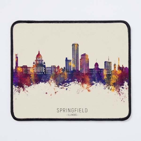 Item preview, Springfield Illinois Skyline designed and sold by ArtPrints.