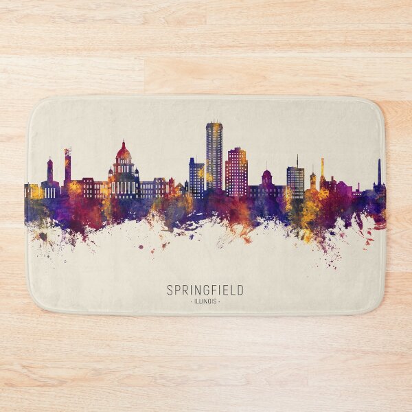 Item preview, Springfield Illinois Skyline designed and sold by ArtPrints.