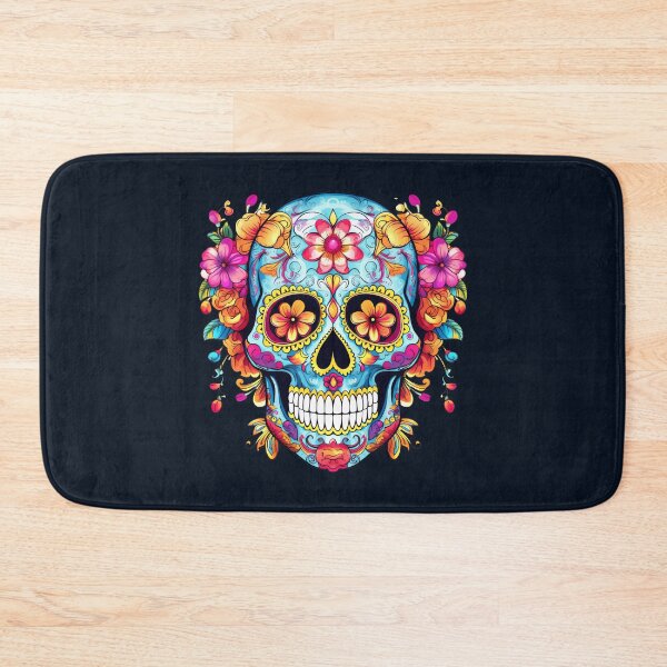 Item preview, Beautiful sugar skull, Mexican skull, flowers, Dia de los muertos designed and sold by nitty-gritty.