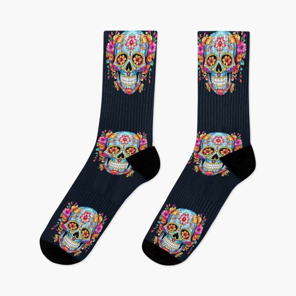 Item preview, Beautiful sugar skull, Mexican skull, flowers, Dia de los muertos designed and sold by nitty-gritty.