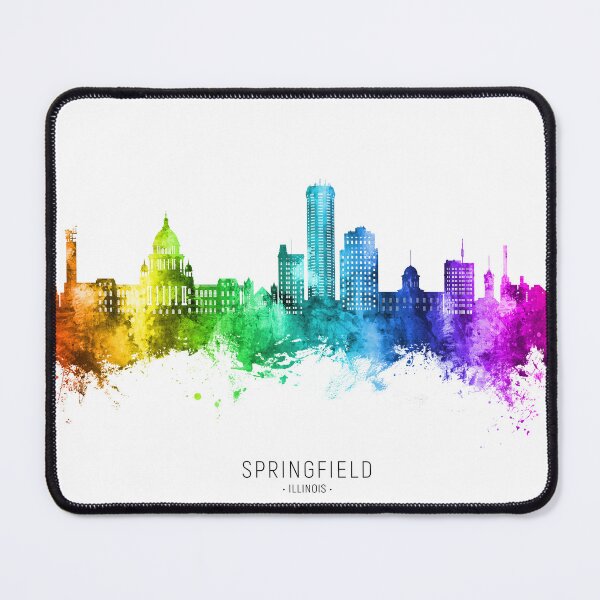 Item preview, Springfield Illinois Skyline designed and sold by ArtPrints.