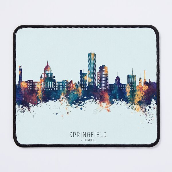 Item preview, Springfield Illinois Skyline designed and sold by ArtPrints.