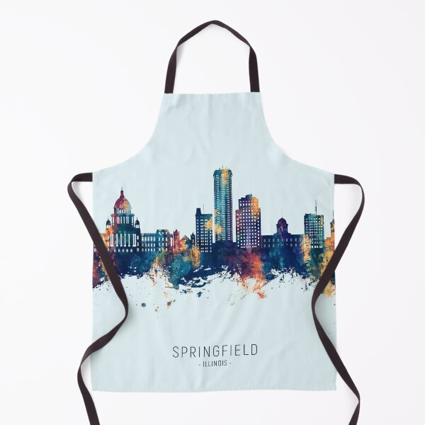 Artikelvorschau, Springfield Illinois Skyline entworfen und verkauft von ArtPrints.